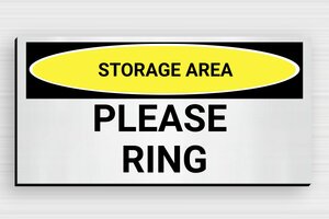 PVC Doorbell Signs - Printed PVC - gris-brosse-noir - magnetic - en-uk-doorbell-sign-plastic-004-4-1748954930361