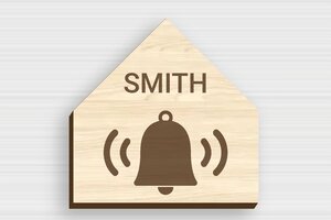 Wooden Doorbell Signs - Engraved Wood - erable - glue - en-uk-doorbell-sign-wood-003-2-1748954734349