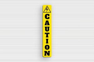 Electrical Signs - Sign 'CAUTION' - jaune-noir - glue - en-uk-electric-sign-002-4-1748954321162