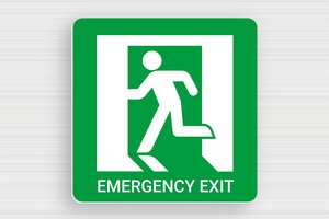 Hotel Signs - Emergency Exit Sign - vert-blanc - glue - en-uk-emergency-exit-sign-006-1-1748946106650