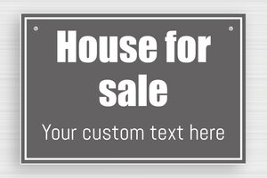 For Sale Signs - Engraved PVC - gris-souris-blanc - holes-only - en-uk-for-sale-sign-001-1-1748955179844