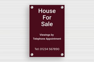 For Sale Signs - Engraved PVC - bordeau-blanc - suction-cup - en-uk-for-sale-sign-004-1-1748955299882