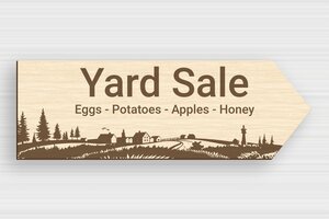 Arrow-shaped Signs - Engraved Wood - erable - glue - en-uk-for-sale-sign-005-1-1748955344941