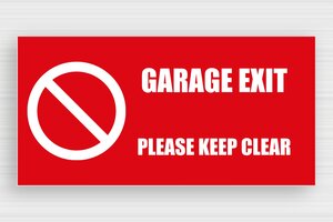 Prohibition Signs - PVC Sign 'Garage Exit' - rouge-blanc - glue - en-uk-garage-exit-001-0-1748949845484 Prohibition Signs - PVC Sign 'Garage Exit' - rouge-blanc - glue - en-uk-garage-exit-001-0-1748949845484