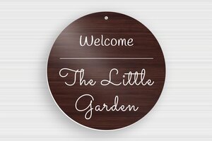 Round Signs - Engraved PVC - noyer-blanc - holes-only - en-uk-garden-sign-005-1-1748951712192