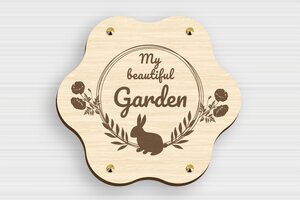 Wood Door Signs - Engraved Wood - erable - screws-caps - en-uk-garden-sign-012-2-1748951792579