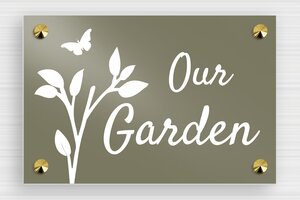 Garden Signs - Printed Aluminium - taupe-blanc - screws-caps - en-uk-garden-sign-032-1-1748951675239