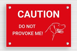 Gate Signs - Sign 'Caution, Aggressive Dog' - rouge-blanc - screws - en-uk-gate-dog-040-1-1748951906161 Gate Signs - Sign 'Caution, Aggressive Dog' - rouge-blanc - screws - en-uk-gate-dog-040-1-1748951906161
