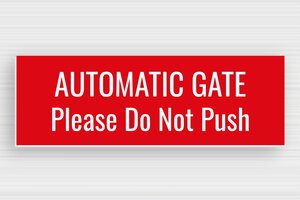 Gate Signs - Engraved PVC - rouge-blanc - glue - en-uk-gate-sign-001-3-1748951799891 Gate Signs - Engraved PVC - rouge-blanc - glue - en-uk-gate-sign-001-3-1748951799891