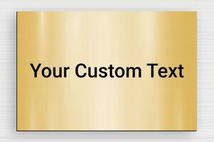 Rectangular Signs - Engraved PVC - or-brosse-noir - none - en-uk-gold-color-sign-003-3-1748958510818