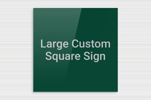 Green Signs - Engraved Plexiglass - vert-argent - none - en-uk-green-color-sign-002-4-1748958682475