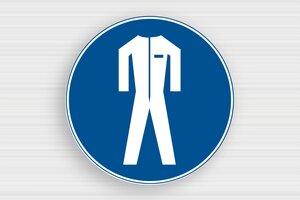 Mandatory Signs - Round Sign: Wearing protective clothing is mandatory - bleu-blanc - glue - en-uk-health-safety-sign-001-3-1748949647432 Mandatory Signs - Round Sign: Wearing protective clothing is mandatory - bleu-blanc - glue - en-uk-health-safety-sign-001-3-1748949647432