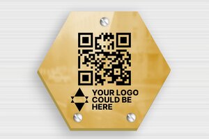 Hexagonal Signs - Engraved brass - poli-noir - screws - en-uk-hexagonal-sign-003-4-1748959202452