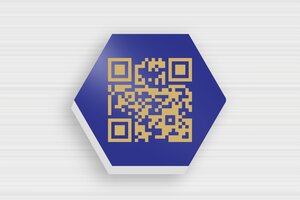 Hexagonal Signs - Engraved Aluminium - bleu-or - glue - en-uk-hexagonal-sign-004-2-1748959210920