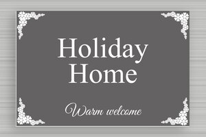 Cottage House Signs - Engraved PVC - gris-souris-blanc - none - en-uk-holiday-apartment-sign-001-2-1748954372374