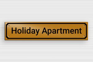 Cottage House Signs - Engraved PVC - or-noir - holes-only - en-uk-holiday-apartment-sign-002-2-1748954410631