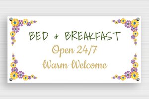 Cottage House Signs - Breakfast Sign - custom - screws-caps - en-uk-holiday-apartment-sign-003-3-1748954484880