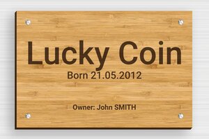 Stable Signs - Engraved Wood - bambou - screws - en-uk-horse-name-birthdate-002-1-1748948812775 Stable Signs - Engraved Wood - bambou - screws - en-uk-horse-name-birthdate-002-1-1748948812775