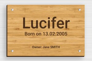 Horse Signs - Engraved Wood - bambou - screws - en-uk-horse-name-birthdate-sign-002-1-1748948729102