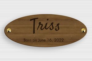 Horse Signs - Engraved Wood - noyer - screws-caps - en-uk-horse-name-birthdate-wood-003-3-1748948722081