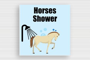 Horse Signs - Foam PVC - custom - none - en-uk-horse-shower-sign-004-3-1748946768675