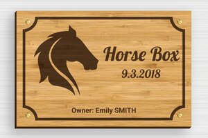 Stable Signs - Engraved Wood - bambou - screws - en-uk-horse-stable-sign-006-3-1748948656288 Stable Signs - Engraved Wood - bambou - screws - en-uk-horse-stable-sign-006-3-1748948656288