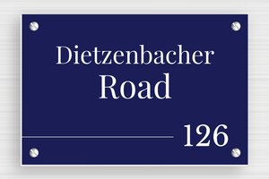 Address Signs - Engraved PVC - bleu-marine-blanc - screws - en-uk-house-address-sign-004-1-1748951568386 Address Signs - Engraved PVC - bleu-marine-blanc - screws - en-uk-house-address-sign-004-1-1748951568386