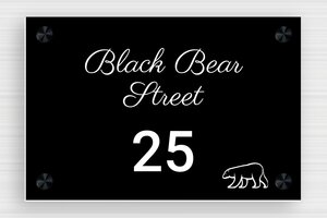 Address Signs - Engraved PVC - noir-blanc - screws-caps - en-uk-house-address-sign-012-1-1748951524637 Address Signs - Engraved PVC - noir-blanc - screws-caps - en-uk-house-address-sign-012-1-1748951524637