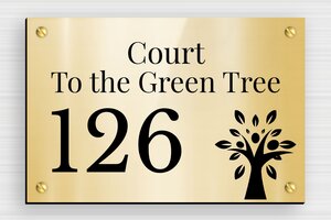 Address Signs - Engraved PVC - or-brillant-noir - screws - en-uk-house-address-sign-021-1-1748951623183 Address Signs - Engraved PVC - or-brillant-noir - screws - en-uk-house-address-sign-021-1-1748951623183