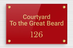 Acrylic Door Signs - Engraved Plexiglass - rouge-or - screws - en-uk-house-door-sign-acrylic-002-1-1748961198580 Acrylic Door Signs - Engraved Plexiglass - rouge-or - screws - en-uk-house-door-sign-acrylic-002-1-1748961198580