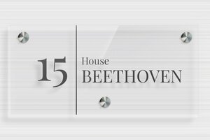 Transparent Acrylic Door Signs - Transparent Plexiglass - transparent - screws-spacer - en-uk-house-door-sign-acrylic-trans-001-5-1748961426567