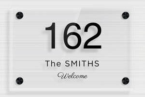 Transparent Acrylic Door Signs - Transparent Plexiglass - transparent - screws-spacer - en-uk-house-door-sign-acrylic-trans-003-2-1748961469268
