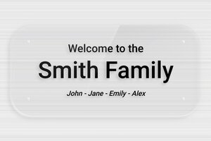 Transparent Acrylic Door Signs - Transparent Plexiglass - transparent - holes-only - en-uk-house-door-sign-acrylic-trans-003-5-1748961499523