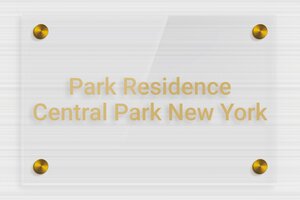 Transparent Acrylic Door Signs - Transparent Plexiglass - transparent - screws-caps - en-uk-house-door-sign-acrylic-trans-004-3-1748961513328