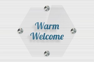 Transparent Acrylic Door Signs - Transparent Plexiglass - transparent - screws-spacer - en-uk-house-door-sign-acrylic-trans-005-2-1748961537694