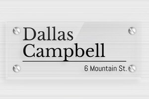 Transparent Acrylic Door Signs - Transparent Plexiglass - transparent - screws - en-uk-house-door-sign-acrylic-trans-008-3-1748963245832