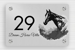 Aluminium Signs - Printed Aluminium - anodise-noir - screws-caps - en-uk-house-door-sign-aluminum-001-4-1748960910559