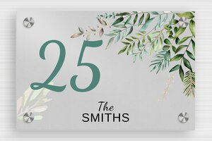 Aluminium Signs - Printed Aluminium - anodise-noir - screws-caps - en-uk-house-door-sign-aluminum-003-1-1748960952261