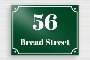 Aluminium Door Signs - Printed Aluminium - vert-blanc - screws - en-uk-house-door-sign-aluminum-003-5-1748960974870