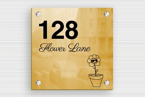 Brass Door Signs - Printed brass - poli-noir - screws - en-uk-house-door-sign-brass-001-4-1748961114312