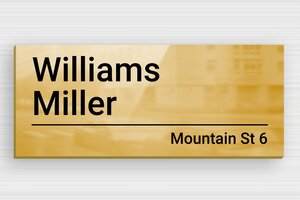 Brass Signs - Printed brass - poli-noir - glue - en-uk-house-door-sign-brass-006-3-1748963143298