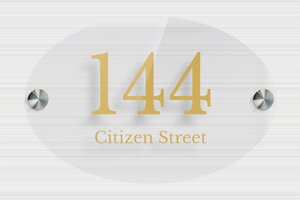 Transparent Acrylic Door Signs - Transparent Plexiglass - transparent - screws-spacer - en-uk-house-door-sign-plexi-trans-002-3-1748961446456
