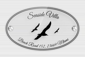 Transparent Acrylic Door Signs - Transparent Plexiglass - transparent - screws - en-uk-house-door-sign-plexi-trans-002-5-1748961453531