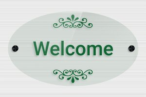 Transparent Acrylic Door Signs - Oval Welcome Sign - vert - screws-caps - en-uk-house-door-sign-plexi-trans-003-3-1748961475250