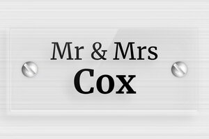 Transparent Acrylic Door Signs - Transparent Plexiglass - transparent - screws - en-uk-house-door-sign-plexi-trans-006-3-1748963235939