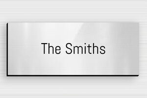 Front Door Name Plates - Engraved PVC - gris-brillant-noir - glue - en-uk-house-door-sign-pvc-015-3-1748963989883