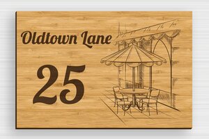 Wood Door Signs - Engraved Wood - bambou - glue - en-uk-house-door-sign-wood-002-1-1748961048778