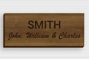 Wood Door Signs - Engraved Wood - noyer - glue - en-uk-house-door-sign-wood-006-3-1748963103469