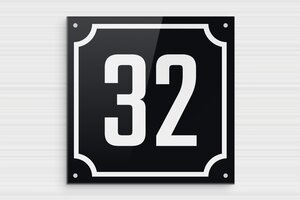 House Number Signs - Printed Plexiglass - custom - holes-only - en-uk-house-number-decorative-plaque-035-4-1748951449167