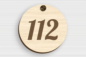 House Number Signs - Engraved Wood - erable - screws-caps - en-uk-house-number-design-003-1-1748951455387